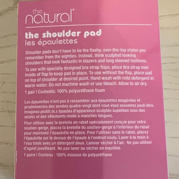 Natural Shoulder Pads in Charcoal NWT - Picture 13 of 13